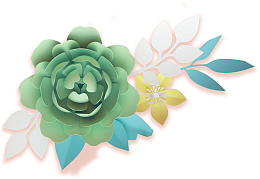 手绘装饰微立体新式雕花素材