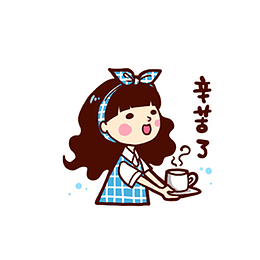 端水杯的女孩