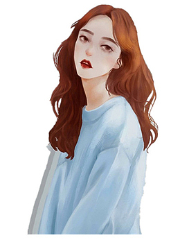 手绘女孩