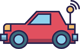 矢量图拉风小轿车