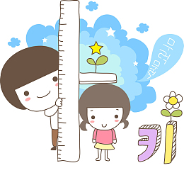 水彩孩子