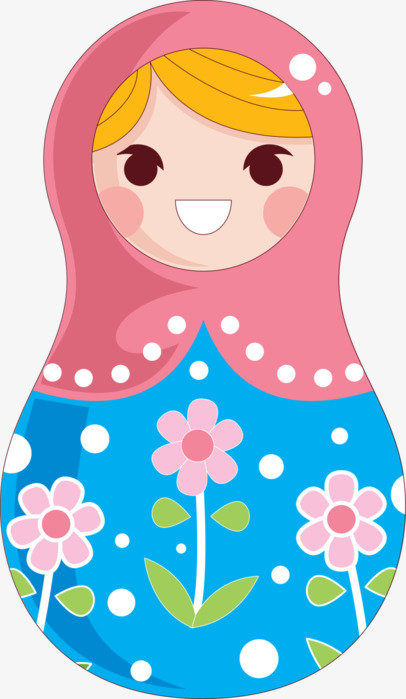 手绘微笑的女孩png