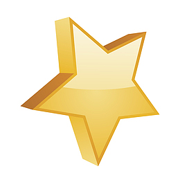 卡通五角星矢量图下载