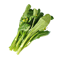 几根新鲜开花的广东菜心蔬菜插图