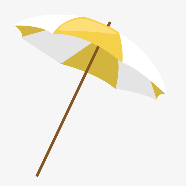 卡通太阳伞矢量图下载