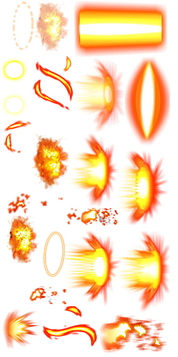 红色炫光射线特效