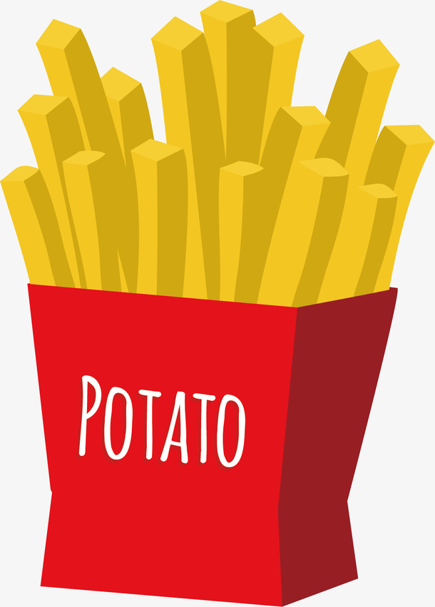 卡通薯条矢量图下载