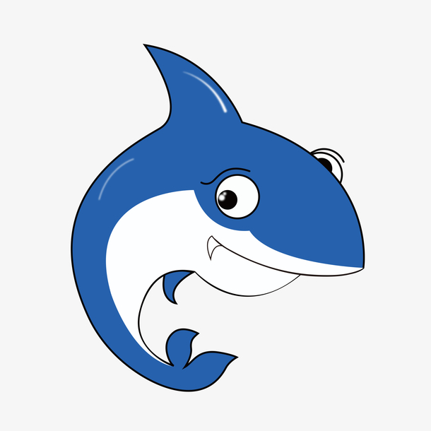卡通海豚矢量图下载