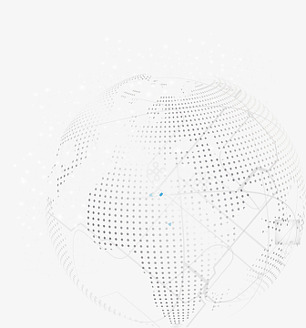 手绘地球线条科技装饰图案