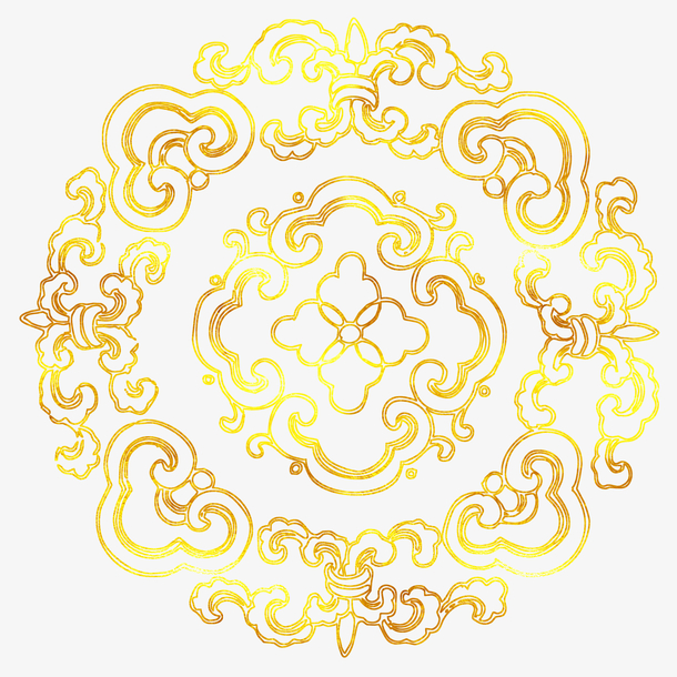 中国风传统花边纹样花纹免抠图