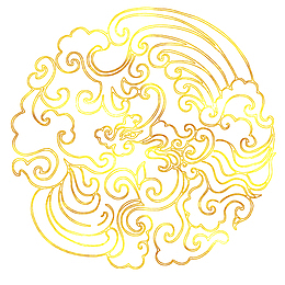 中国风传统烫金花边花纹免抠图