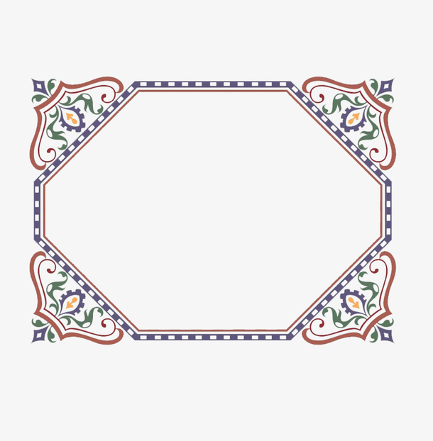 八边形边框素材免费下载_觅元素