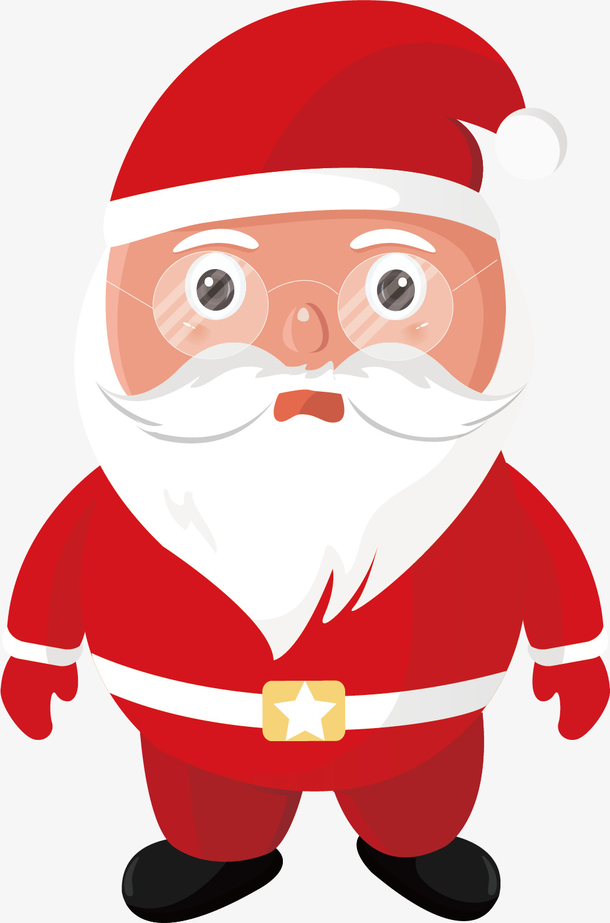 矢量图惊讶的圣诞老人素材免费下载_觅元素