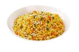 小炒玉米眉豆青瓜胡萝卜丁
