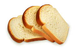 全麦面包切片实物图