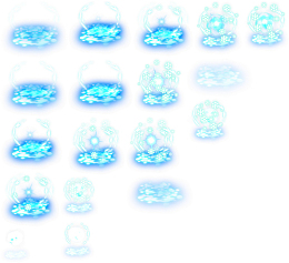 蓝色攻击炫光特效