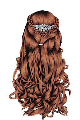 长卷发发型设计图