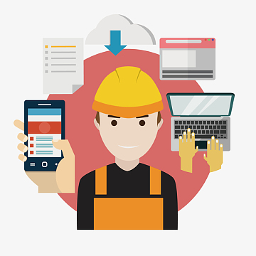 卡通工程师png下载