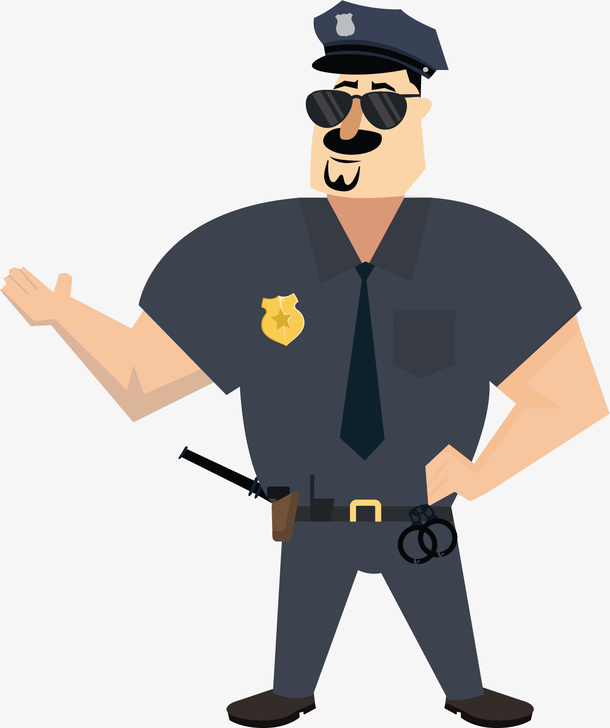 卡通警察png下载素材免费下载_觅元素