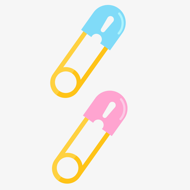 卡通彩色塑料别针