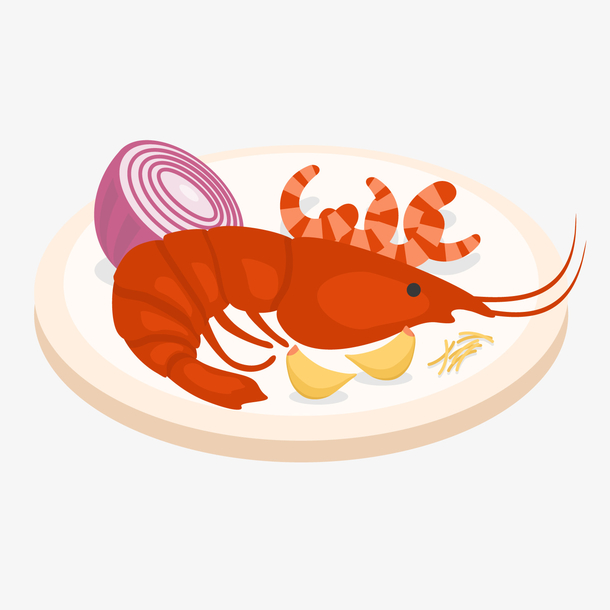 关键词 : 彩色,圆角,大虾,食物,卡通插画,蔬菜,纹理,扁平化[声明] 觅