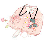 粉色带蝴蝶结衣服