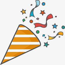 聚惠礼花飘带装饰素材