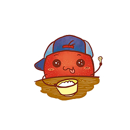 可爱卡通山楂