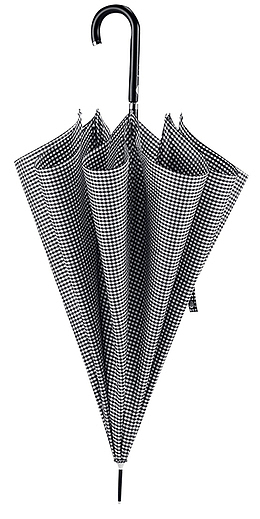 经典格子雨伞八骨伞