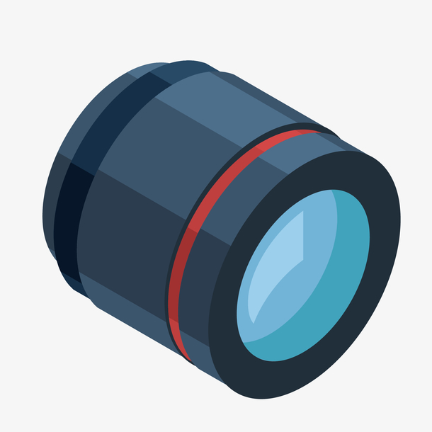 卡通镜头矢量图下载