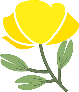 花瓣迷你风格矢量
