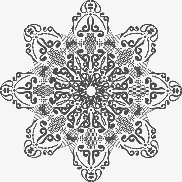 矢量手绘花纹图案
