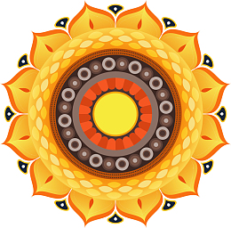 黄色宗教佛教花纹