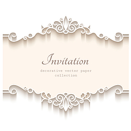 唯美卡片矢量手绘