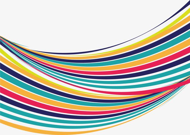 彩色几何抽象波纹免抠素材免费下载_觅元素51yuansu.com