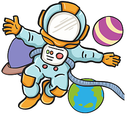 卡通手绘宇航员插画元素