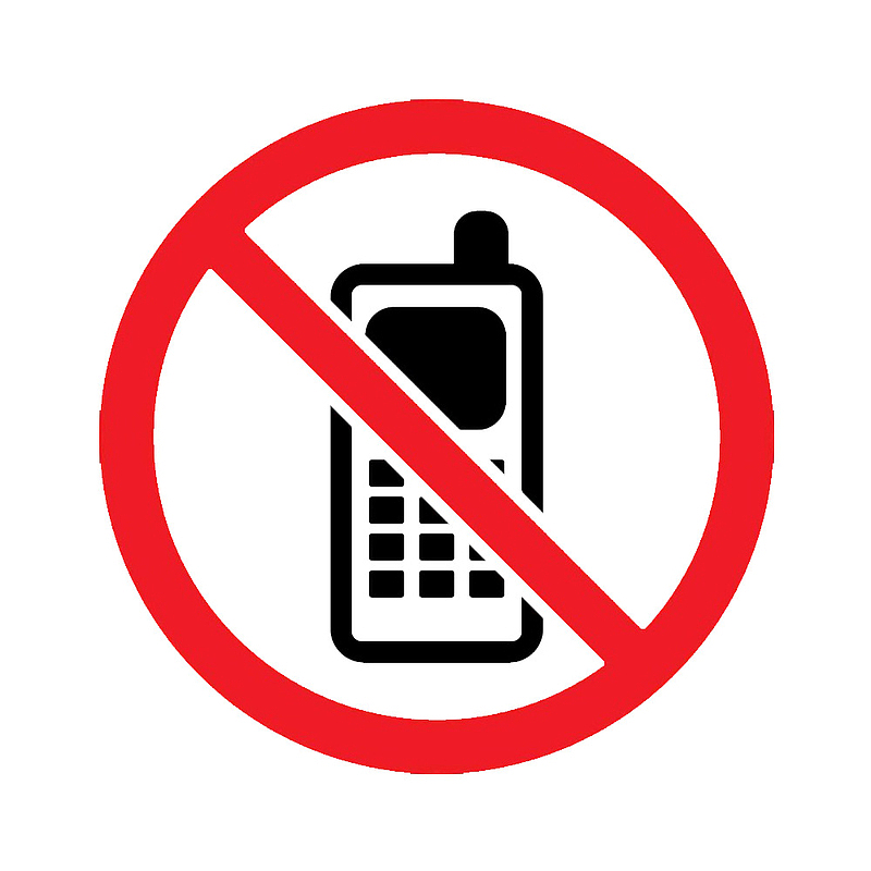 卡通不允许使用手机的标识PNG