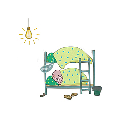 被舍友打呼吵得睡不着