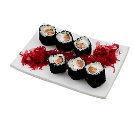 盘子里的食物元气寿司