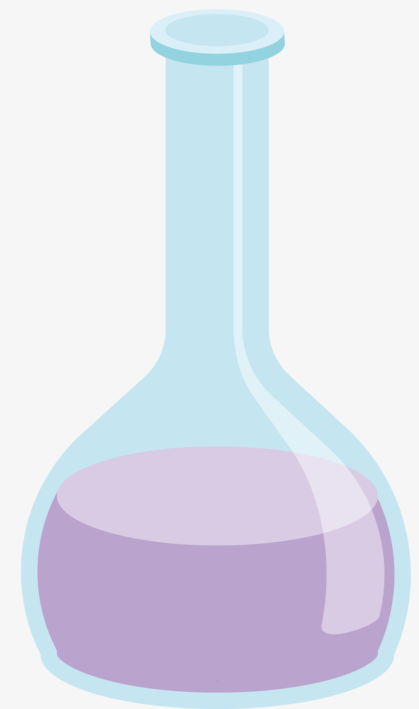 锥形瓶迷你矢量卡通风格