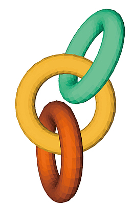 矢量三色几何套圈