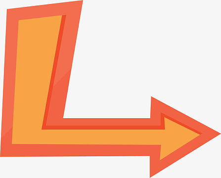 橘色箭头素材_橘色箭头图片元素-觅元素