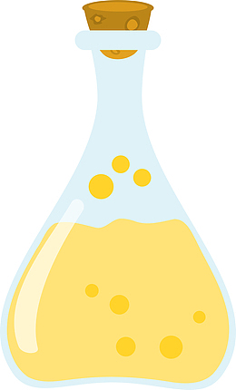手绘卡通黄色饮料漂流瓶装饰海报