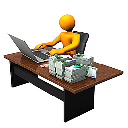 努力赚钱的小人