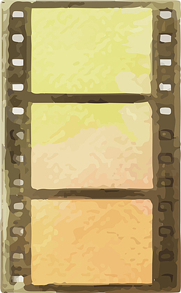 电影节手绘电影底片