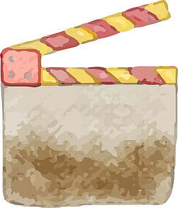 电影节手绘场记板