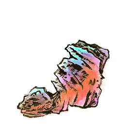 手绘石头