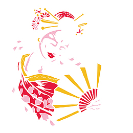 唯美女人矢量手绘