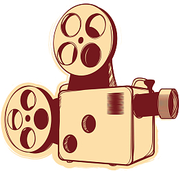 电影节手绘摄像机