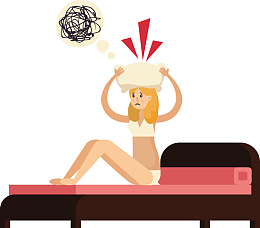 一个睡不着的的女士